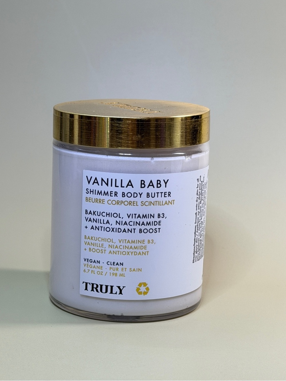TRULY Vanilla Baby Shimmer Body Butter — White & Gold